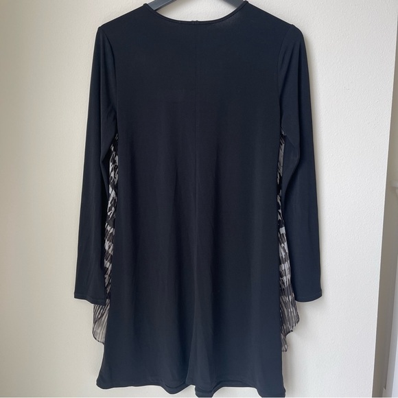 BCBG Ruffle Dress Tunic Long Sleeve Top - Picture 3 of 10